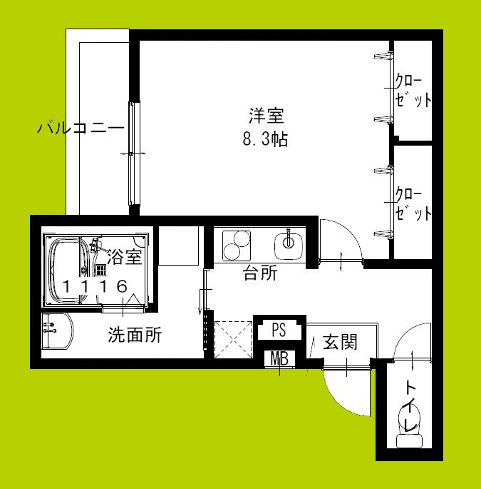 フジパレス尼崎東難波Ⅰ番館 間取り