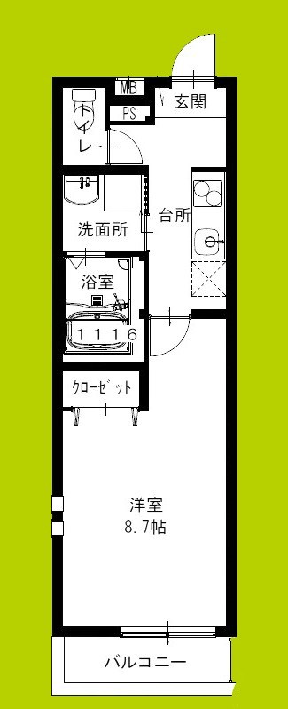 フジパレス尼崎東難波Ⅱ番館 間取り