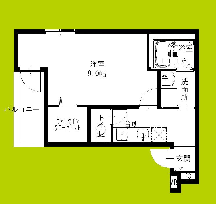 フジパレス尼崎東難波Ⅱ番館 間取り