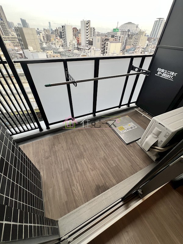 プレサンスOSAKA DOMECITYビーツ ベランダ