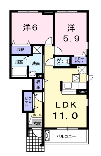 メゾン　リュミエール 間取り