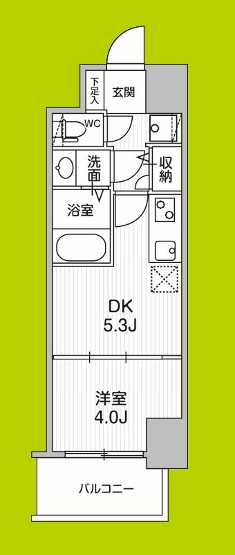 クレストコート江坂垂水町 間取り