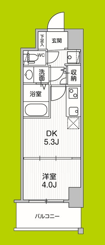 クレストコート江坂垂水町 間取り