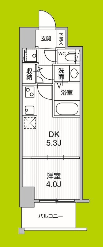 クレストコート江坂垂水町 間取り