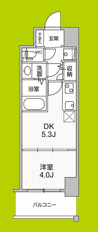 クレストコート江坂垂水町 間取り図