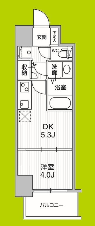 クレストコート江坂垂水町 間取り