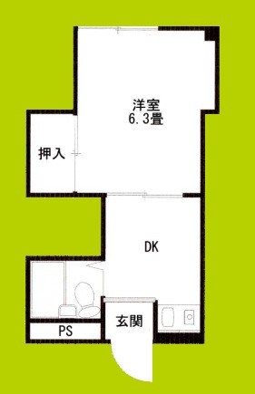 晩成ハイツ関目 間取り