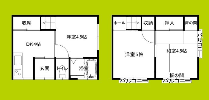 梅原貸家 間取り