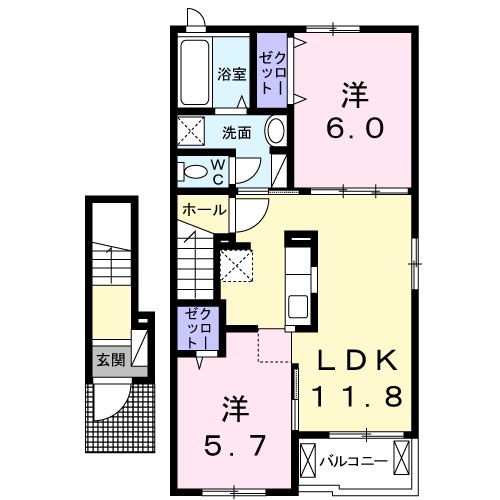メゾン　エインシェントⅢ 間取り