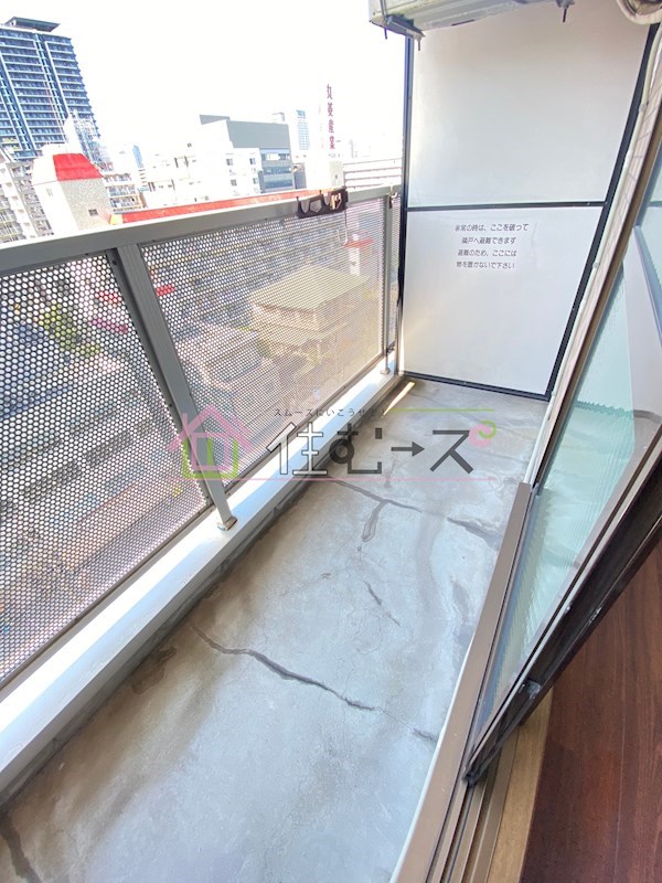 ドエル南森町 ベランダ