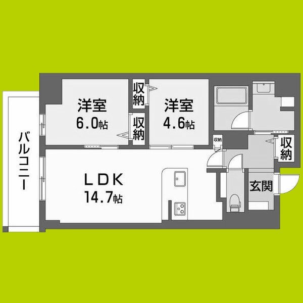 サンエール南堀江 間取り