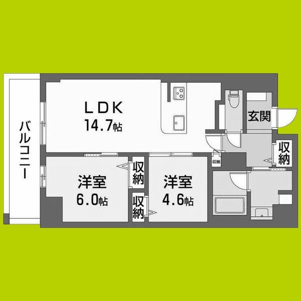 サンエール南堀江 間取り