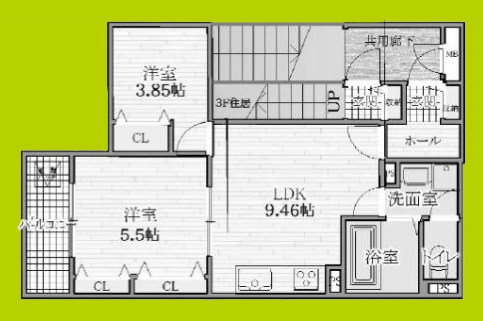 レクエルド佃 間取り
