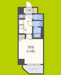 レジデンス福島Ⅱ 間取り