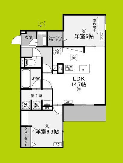 スペチアーレ杭全 間取り