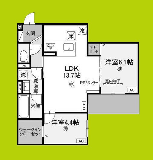 クレスト平野南 間取り