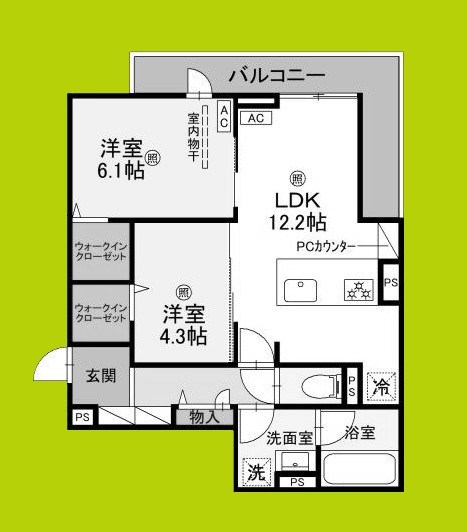 クレスト平野南 間取り