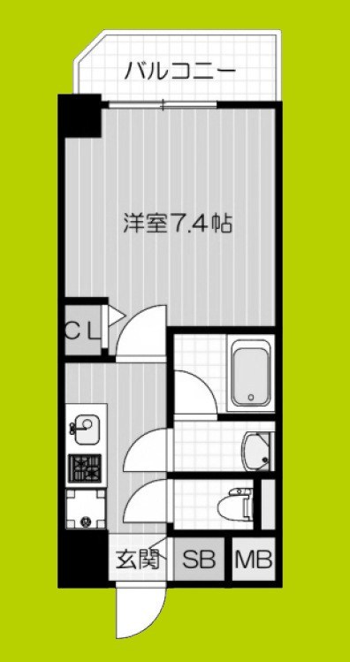 グランパシフィック今里公園 間取り