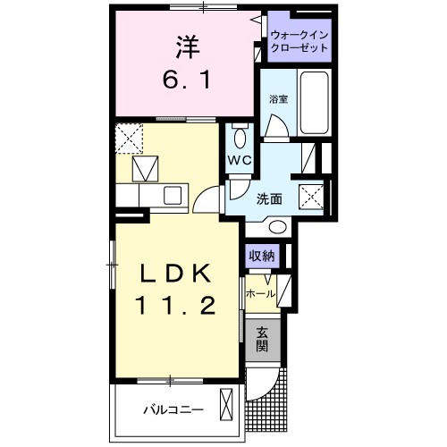 アップ　フィールド　タウンＡ 間取り