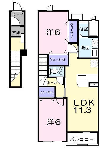 ＨｏｐｅＨｉｌｌ山之上Ⅰ 間取り