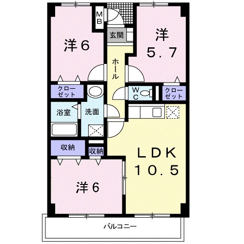 リヴィエール・桜 間取り