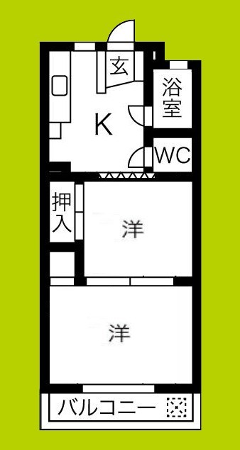 パレス帝塚山 間取り