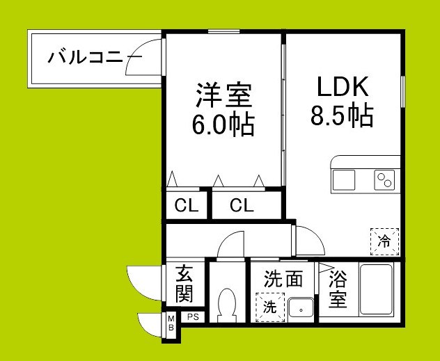 フジパレス大和田Ⅴ番館 間取り