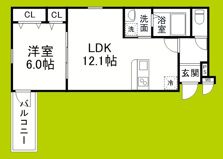 フジパレス大和田Ⅱ番館 間取り