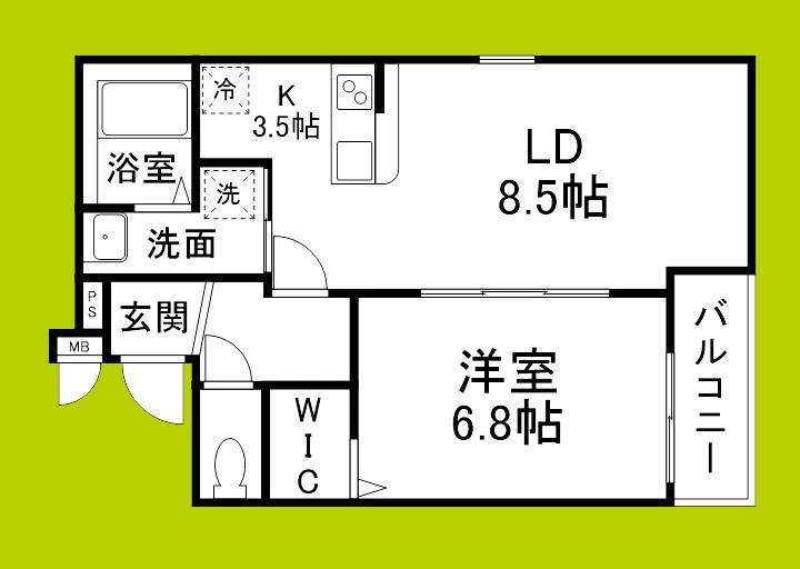 フジパレス大和田Ⅱ番館 間取り