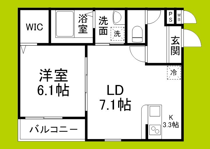 フジパレス大和田Ⅱ番館 間取り