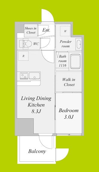 セレニテ東梅田アリエ 間取り