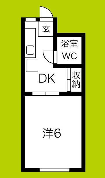 アパートメント住吉Ⅱ 間取り