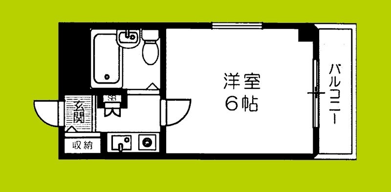 アパルト四天王寺Ⅰ 間取り