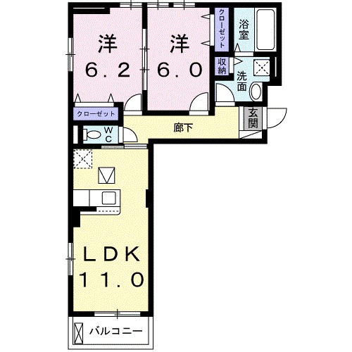 シャルール　メゾン　Ⅱ 間取り