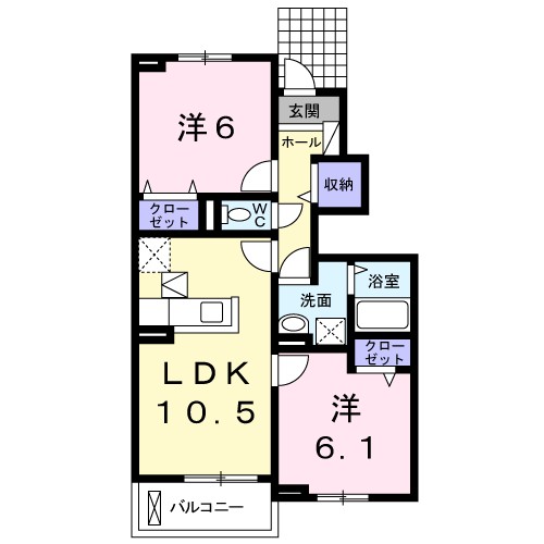 レスペランス　Ⅱ 間取り
