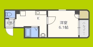 オーキッドコート北堀江 間取り