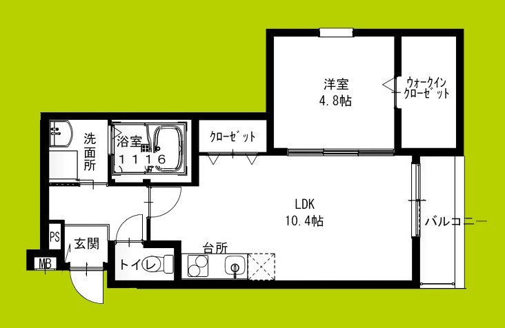 フジパレス庄内西町Ⅱ番館 間取り