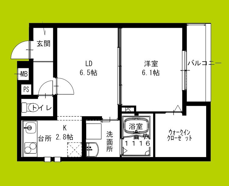 フジパレス庄内西町Ⅱ番館 間取り