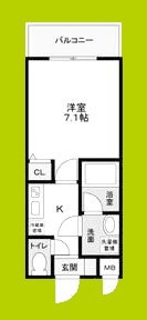 グランエクラ加島Ⅱ 間取り