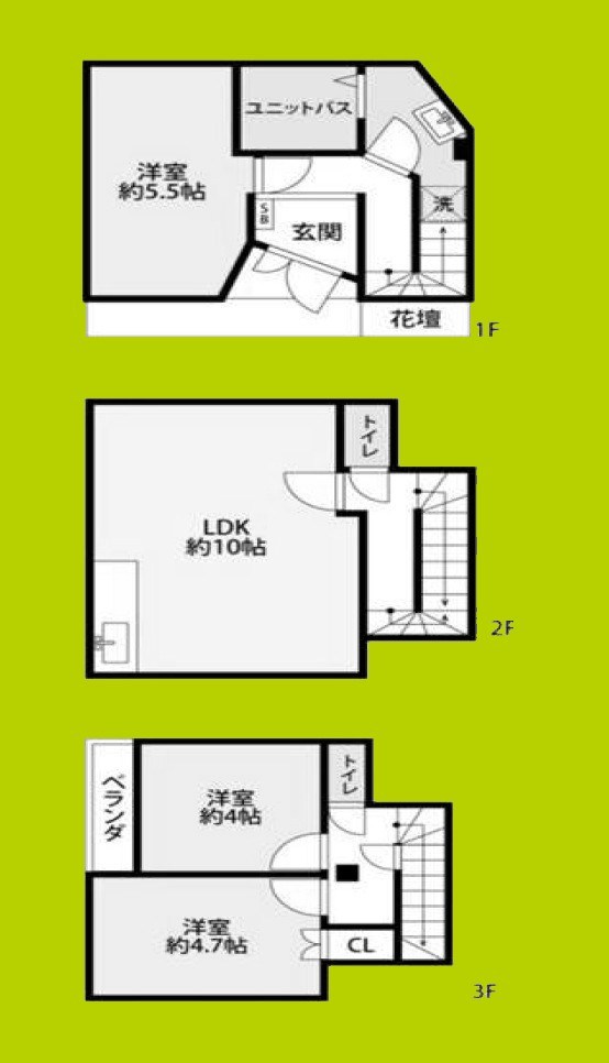 都島区毛馬町一丁目中古戸建 間取り