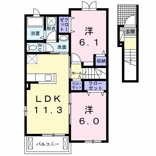 モン・シャ・ノーブル 間取り