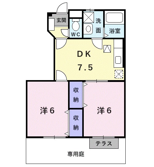 グラシューメゾン北館 間取り