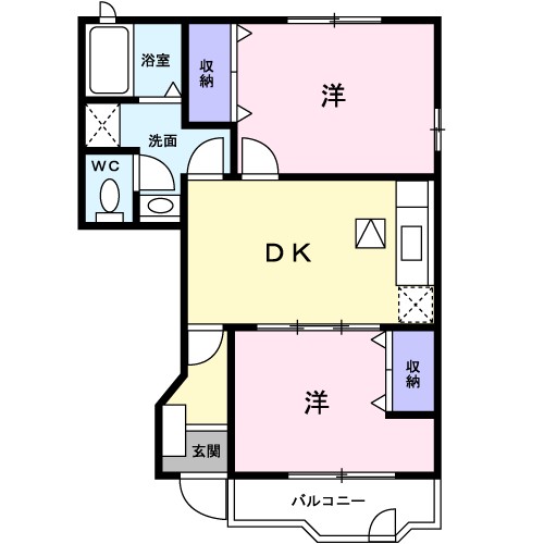 プロムナ－ドコルヌスフロリダⅠ 間取り