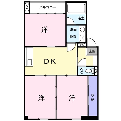 ハイツ中西 間取り