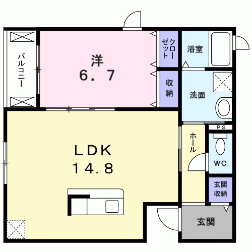 ハーフコート１番館 間取り