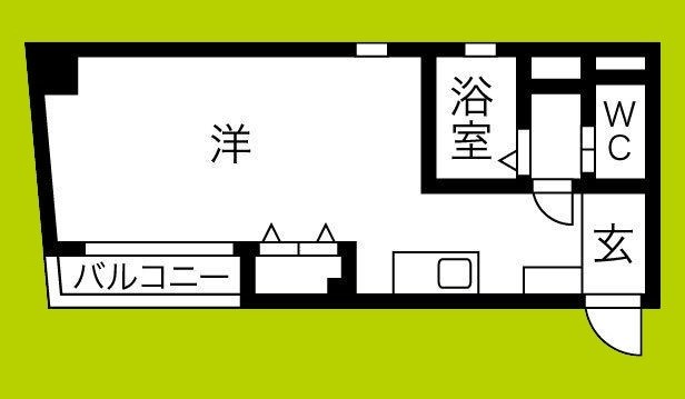エルミタージュ難波南Ⅱ 間取り
