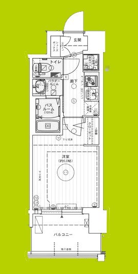 エステムコート難波WEST-SIDEⅧエクシーナ 間取り