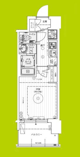 エステムコート難波WEST-SIDEⅧエクシーナ 間取り