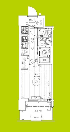 エステムコート難波WEST-SIDEⅧエクシーナ 間取り