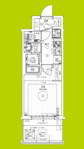 エステムコート難波WEST-SIDEⅧエクシーナ 間取り